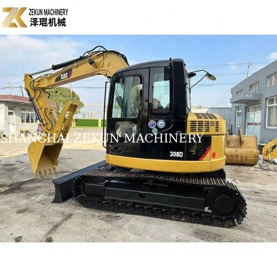 Excavadora usada de 8 toneladas CAT 308 Crawler 308D Mini Bagger com excelente desempenho