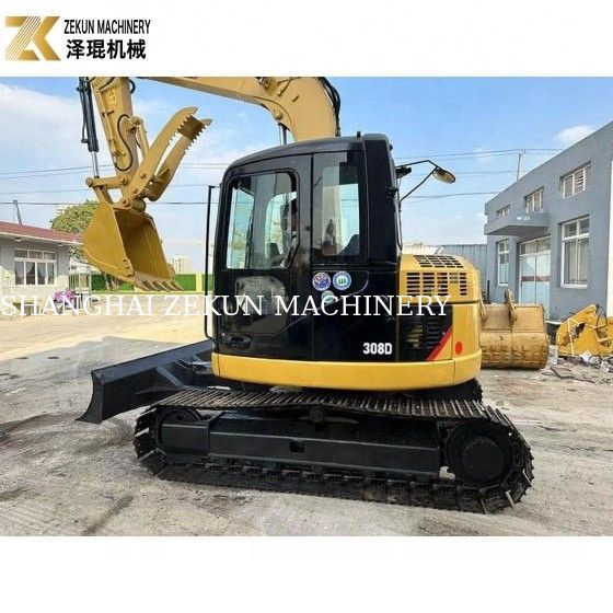 Excavadora usada de 8 toneladas CAT 308 Crawler 308D Mini Bagger com excelente desempenho