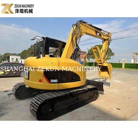 Excavadora usada de 8 toneladas CAT 308 Crawler 308D Mini Bagger com excelente desempenho