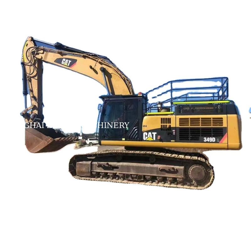 Excavadora CAT 349E usada de 49 toneladas com pintura original para venda