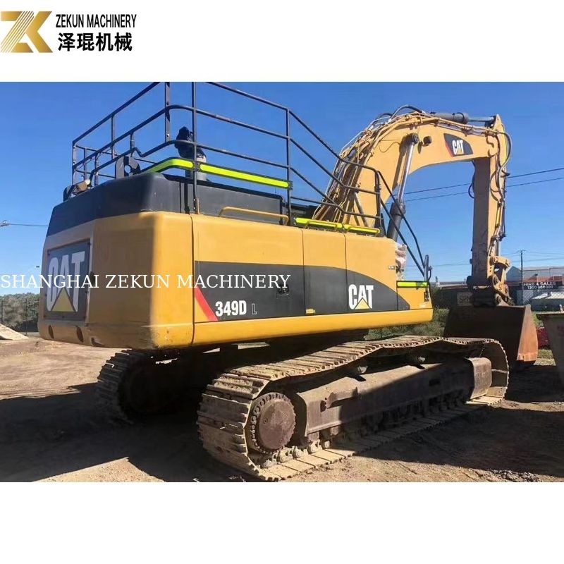 Excavadora CAT 349E usada de 49 toneladas com pintura original para venda
