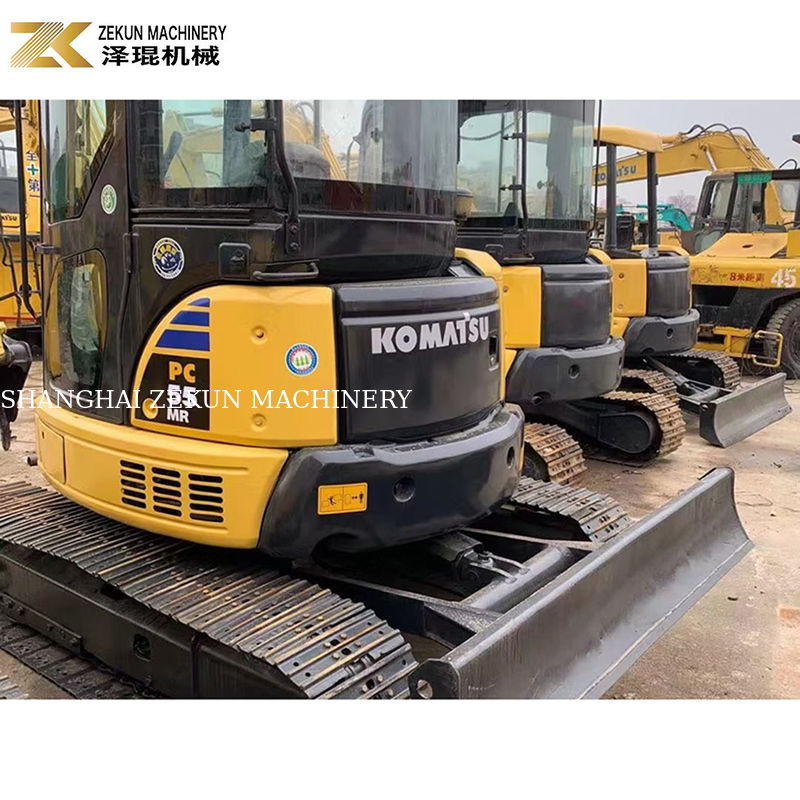 Excavadora de segunda mão Komatsu PC55MR-2 com 28.5KW de potência e 0.2m3 de capacidade de balde