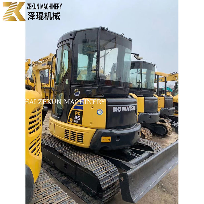 Excavadora de segunda mão Komatsu PC55MR-2 com 28.5KW de potência e 0.2m3 de capacidade de balde