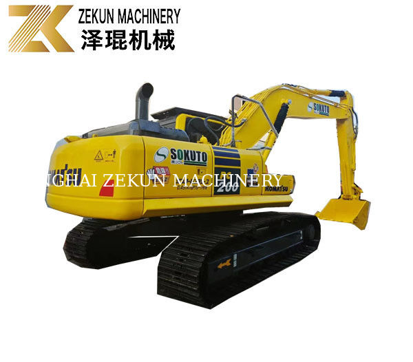 Horas de trabalho baixas 2001-4000 Komatsu PC200-8 Excavadora crawler usada em bom estado