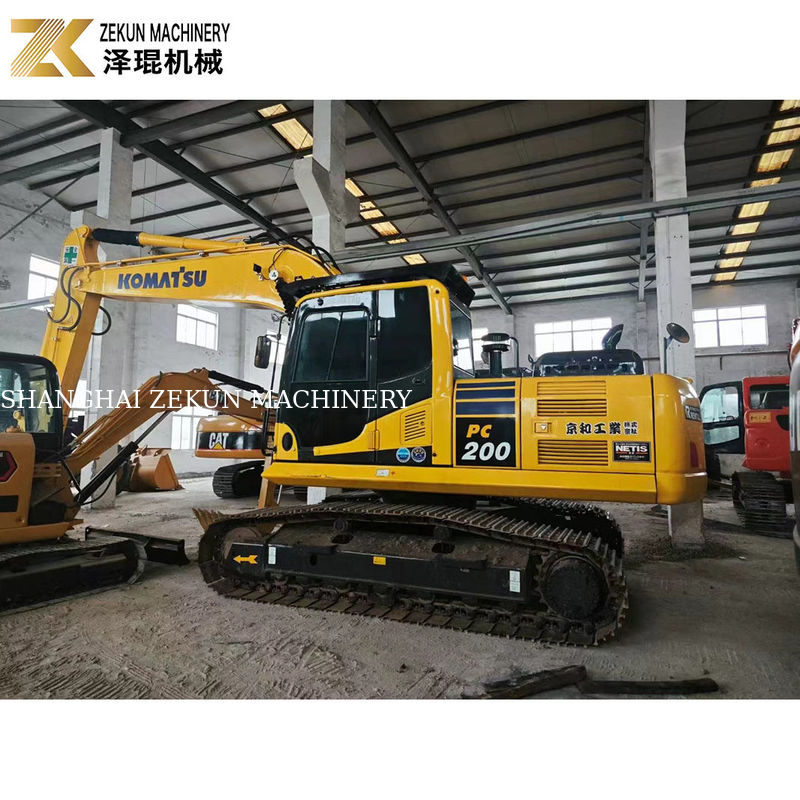 Horas de trabalho baixas 2001-4000 Komatsu PC200-8 Excavadora crawler usada em bom estado