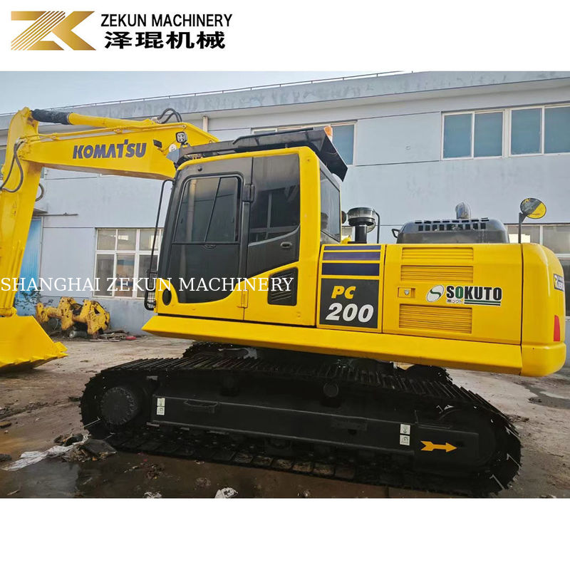 Horas de trabalho baixas 2001-4000 Komatsu PC200-8 Excavadora crawler usada em bom estado