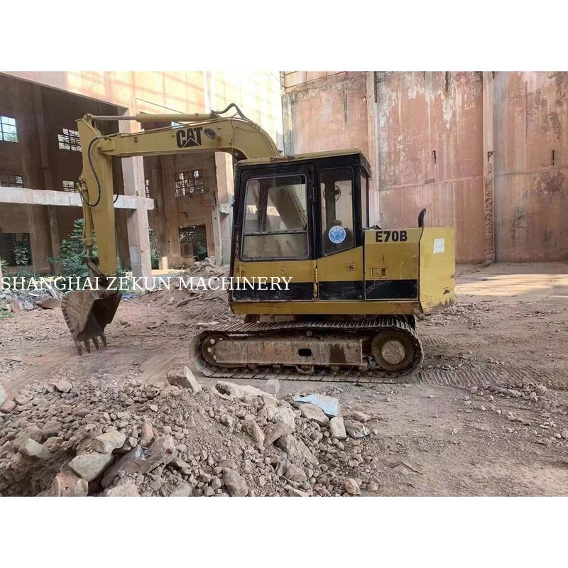 Excavadora CAT E70B usada no Japão com tamanhos de mini-excavadora e motor original do Japão
