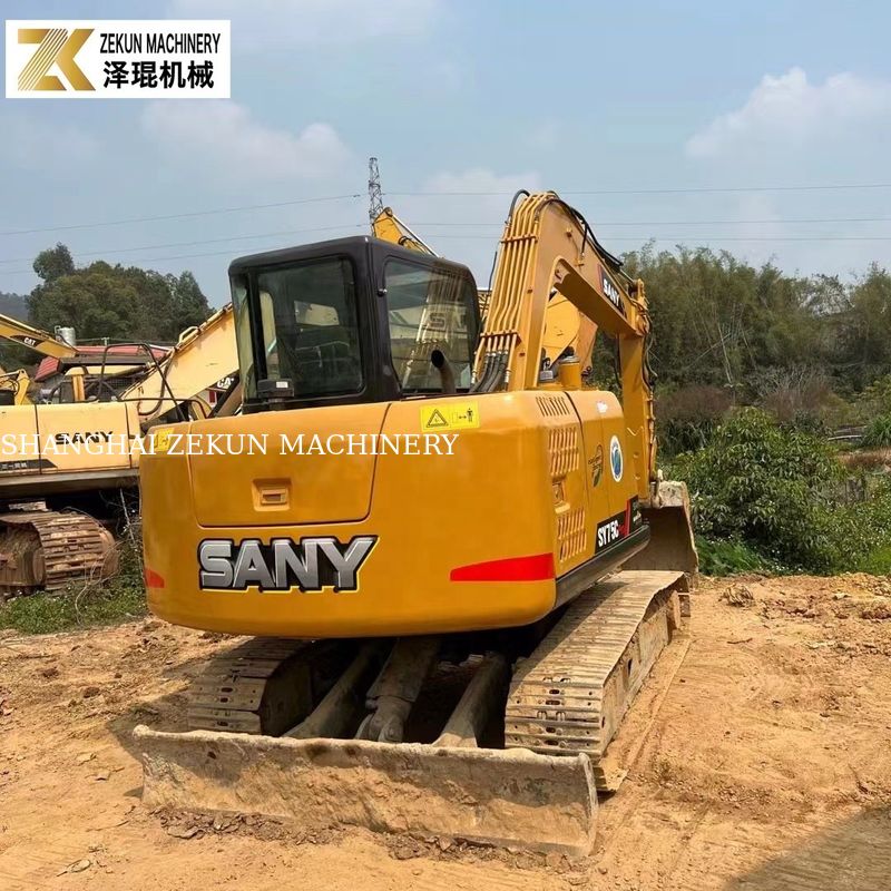 Ano 2022 Usado 7.5T Sany 75C escavadeira SY75C-8 SY75C PRO escavadeiras de segunda mão