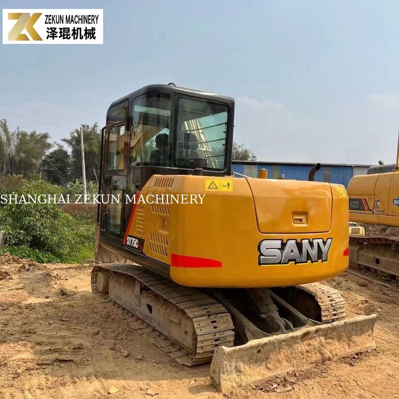 Ano 2022 Usado 7.5T Sany 75C escavadeira SY75C-8 SY75C PRO escavadeiras de segunda mão
