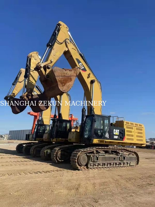 Equipamento de construção de segunda mão Excavadora de rastreamento Cat 390F com motor Cat 390 KW
