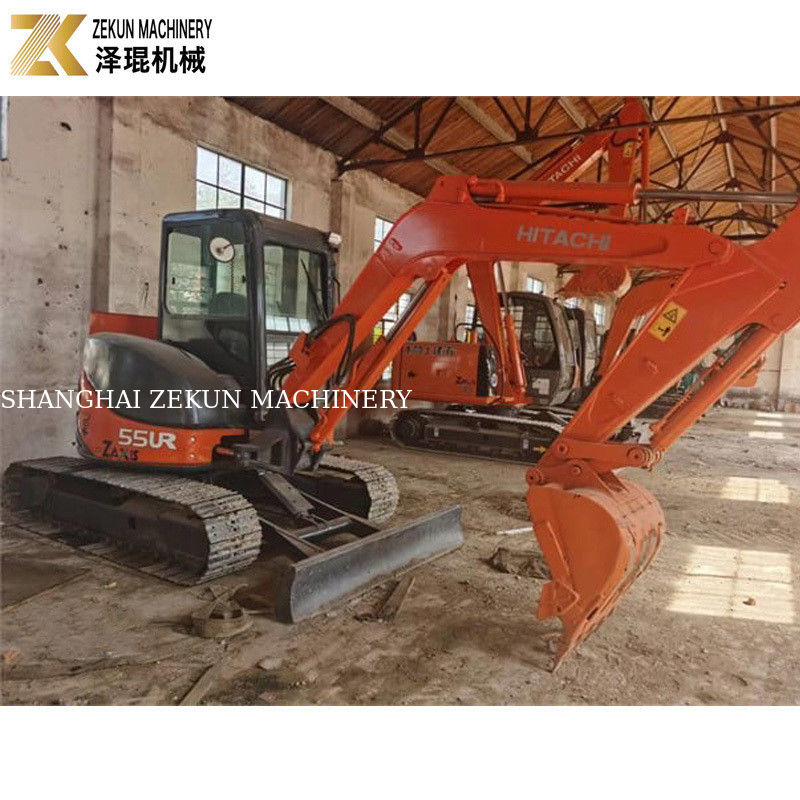 33.1Kw Potência Hitachi ZX55 Excavadora 5,5 toneladas Mini Bagger com 2001-4000 horas de trabalho