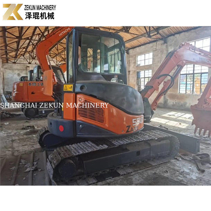 33.1Kw Potência Hitachi ZX55 Excavadora 5,5 toneladas Mini Bagger com 2001-4000 horas de trabalho