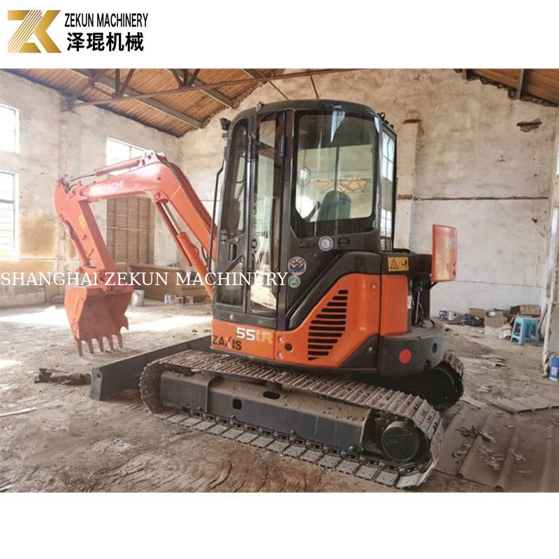 33.1Kw Potência Hitachi ZX55 Excavadora 5,5 toneladas Mini Bagger com 2001-4000 horas de trabalho