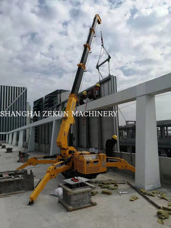 Mini Spider Lifting Crawler Crane KB8.0 Guindaste hidráulico para Max. Alteza de elevação 15,7m