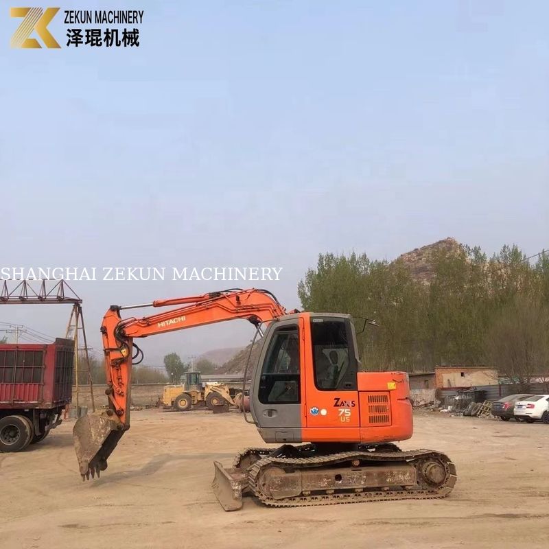 Usado Hitachi ZX75 Mini Excavator ZX75US ZX75US-3 pelo proprietário Original válvula hidráulica