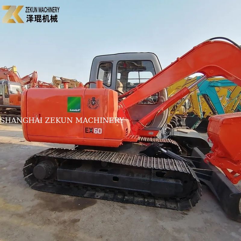 2018 Original Usado Hitachi EX60 Excavator Crawler Machine EX60-5 com válvula hidráulica