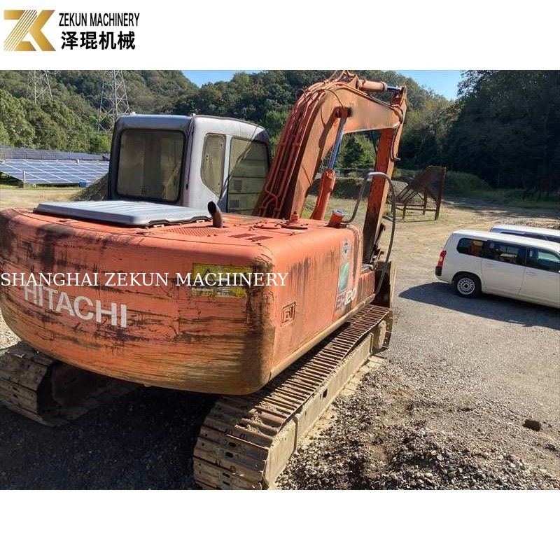 Cor Original 12Ton Usado Hitachi EX 120 Excavator EX120-5 com 60.5Kw ISUZU Motor