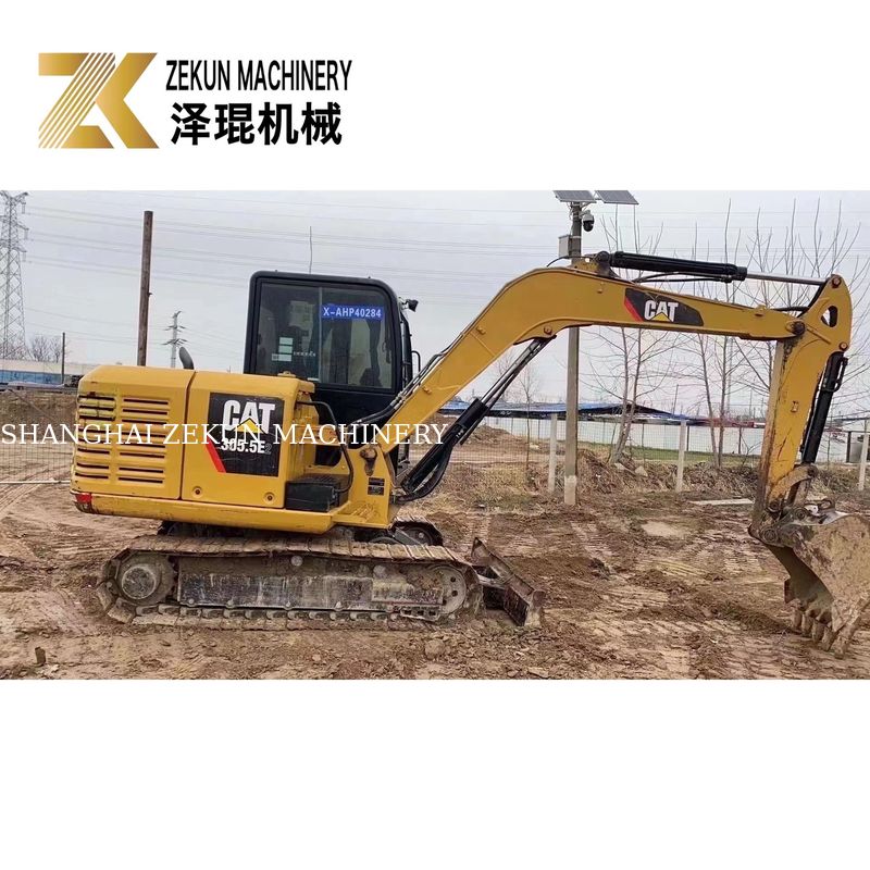 Excavadora Mini CAT 305.5E2 Usada Traçado 305.5 5380 KG Máquina Peso 32KW Potência