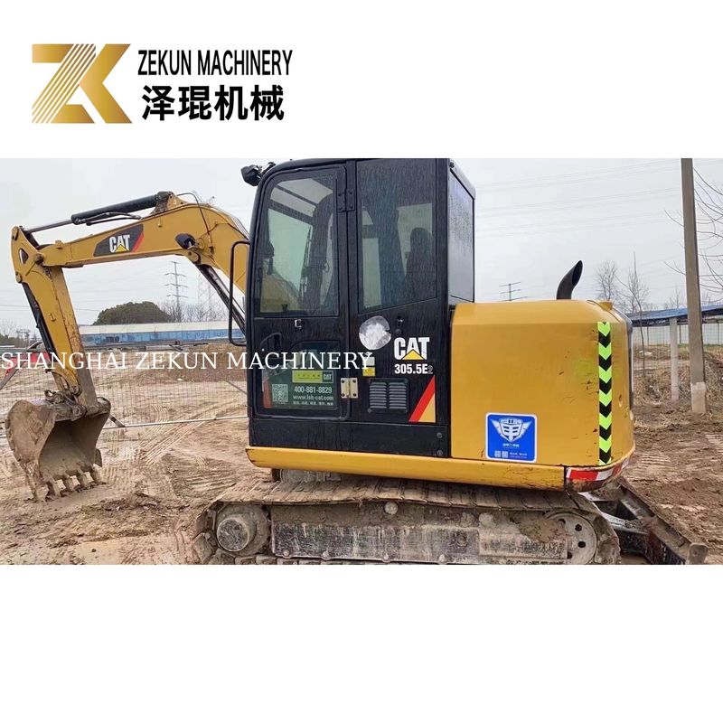 Excavadora Mini CAT 305.5E2 Usada Traçado 305.5 5380 KG Máquina Peso 32KW Potência