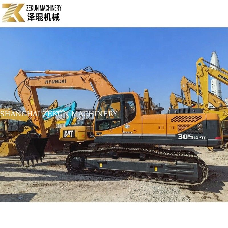 30 toneladas usadas Hyundai 305 Excavator 305LC 305LC-9T da Coreia 1.4m3 Balde