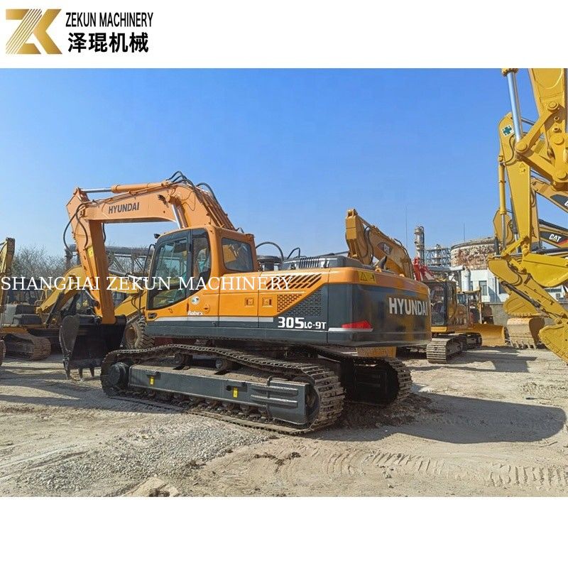 30 toneladas usadas Hyundai 305 Excavator 305LC 305LC-9T da Coreia 1.4m3 Balde