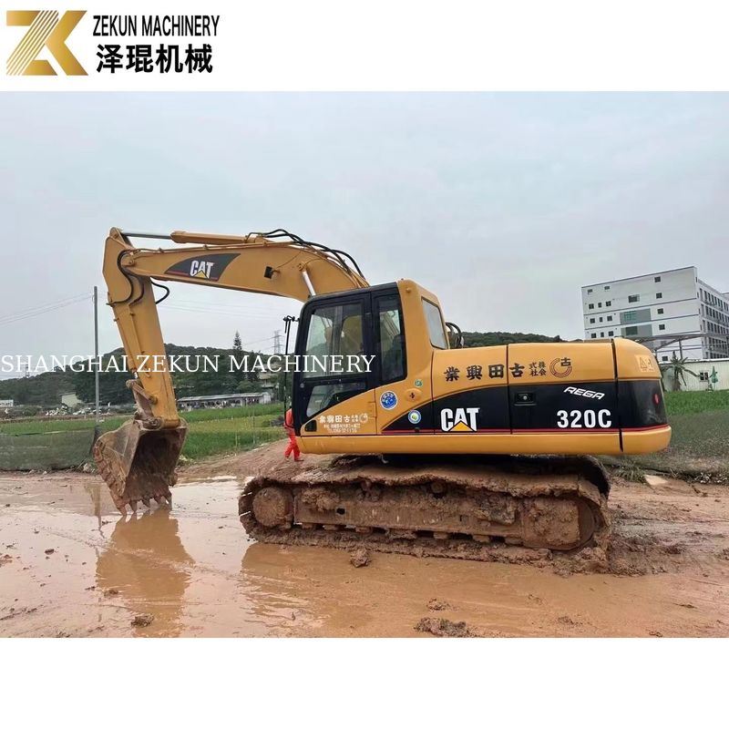 110KW Equipamento pesado usado CAT320 Excavadora Lagarta 320C Horas de trabalho 4001-6000