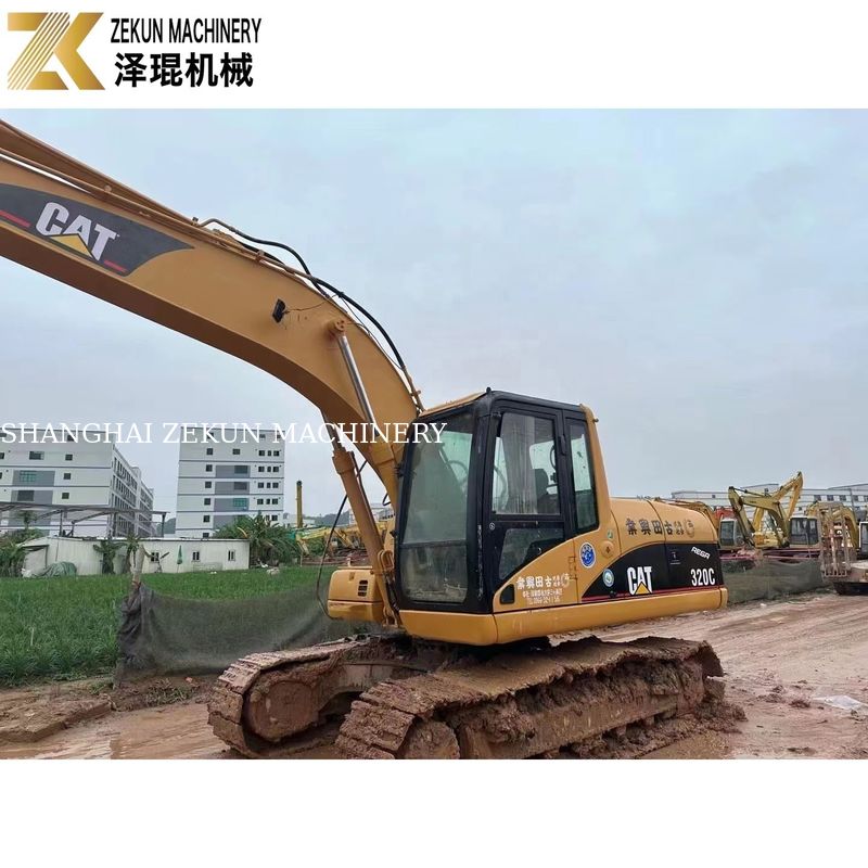 110KW Equipamento pesado usado CAT320 Excavadora Lagarta 320C Horas de trabalho 4001-6000