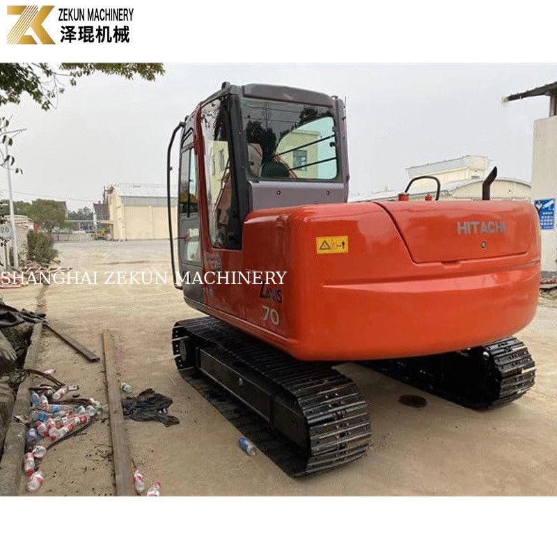 Excavadora usada Hitachi ZX70 com motor ISUZU e bomba hidráulica original no Japão