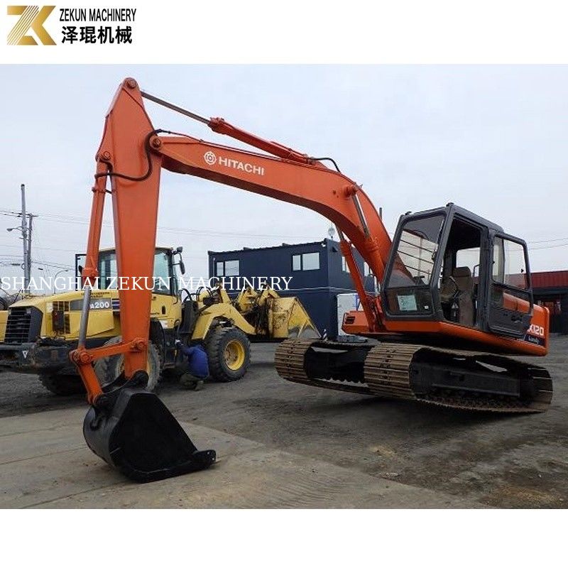 Excavadora Hitachi EX120-1 para rolagem em estradas fabricada no Japão