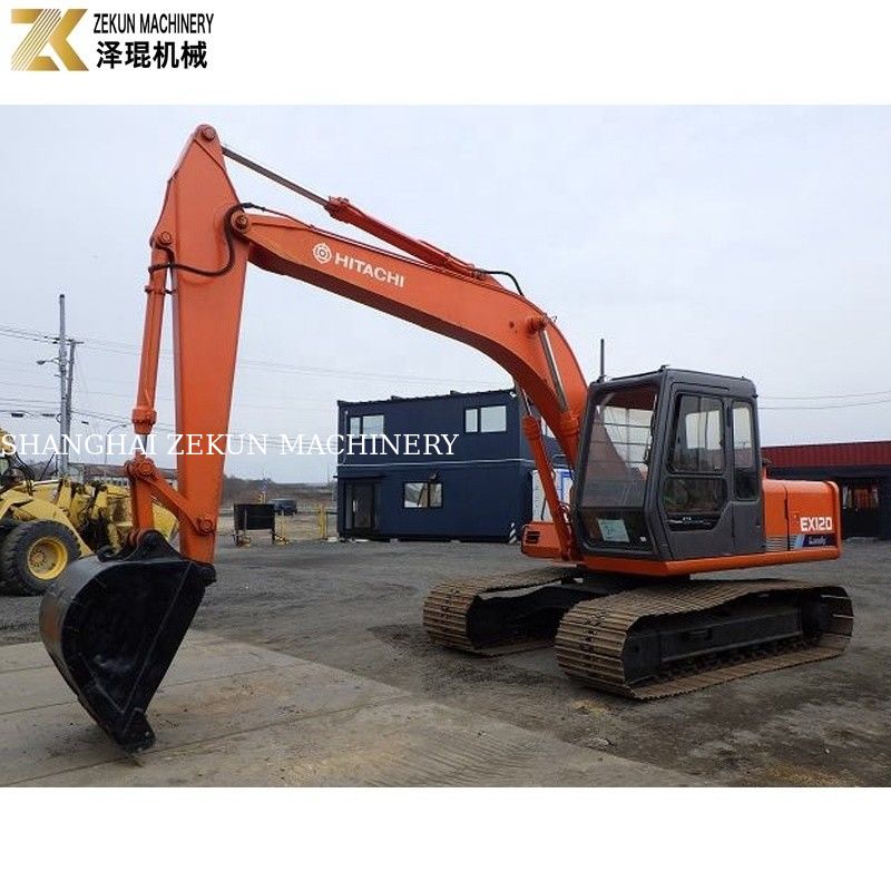 Excavadora Hitachi EX120-1 para rolagem em estradas fabricada no Japão