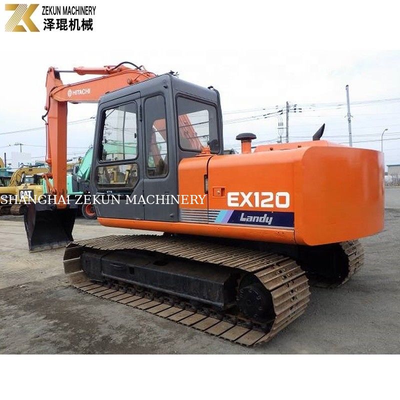 Excavadora Hitachi EX120-1 para rolagem em estradas fabricada no Japão