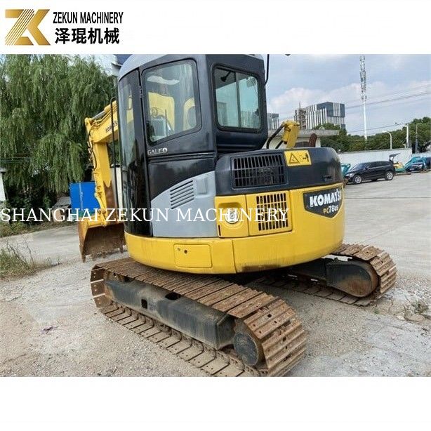 Excavadora usada Komatsu PC78 de 7 toneladas PC78US-6 com capacidade de balde de 0,28m3 e potência de 37KW