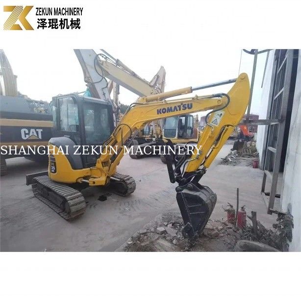 3.5 Ton Mini Used KOMATSU PC35MR-5 Excavator de 2016 com Máquina de Escavação Hidráulica