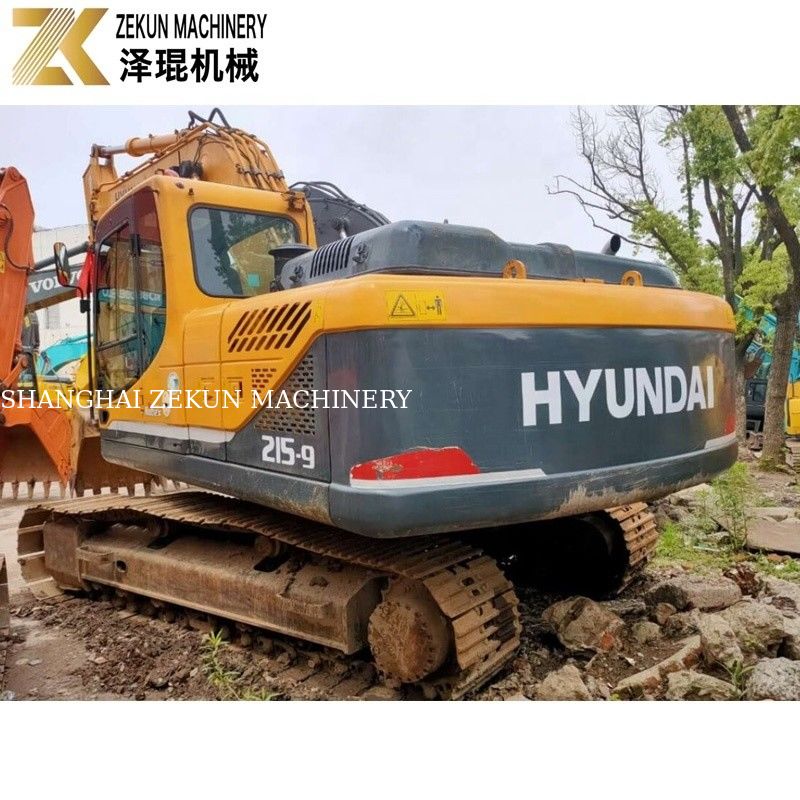 21 toneladas Usadas Hyundai 215 Excavator R215-9 Excavadoras de segunda mão com bomba original
