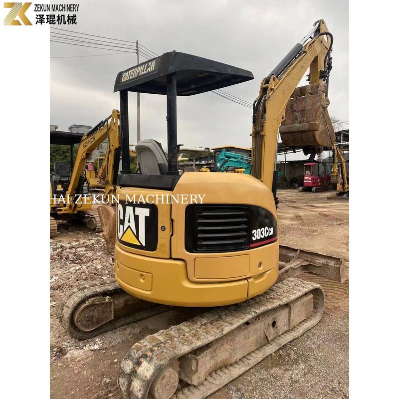 0.03M3 Capacidade de balde CAT303 CCR 303E Mini escavadeira usada para as suas necessidades