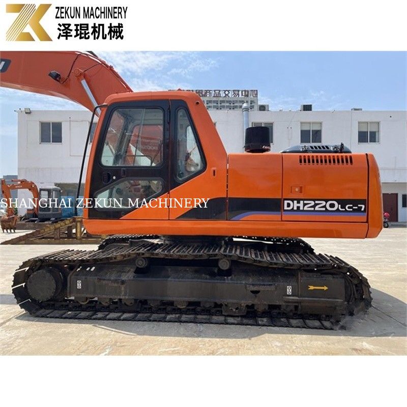 Excavadora de terra usada de 22 toneladas Doosan 220 Excavadora DH220LC-7 Motor 21400 K