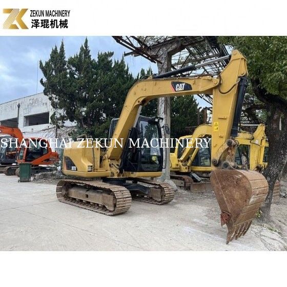 41.5KW Usado Cat 307 Excavator 7 Ton Usado Crawler Excavator Construção