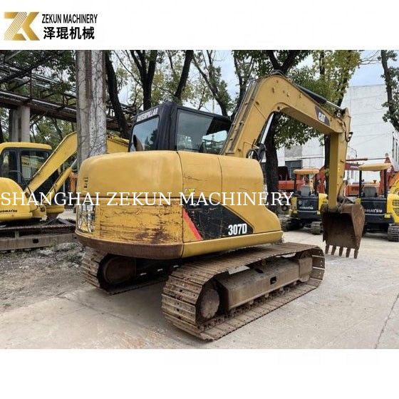 41.5KW Usado Cat 307 Excavator 7 Ton Usado Crawler Excavator Construção