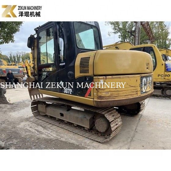 41.5KW Usado Cat 307 Excavator 7 Ton Usado Crawler Excavator Construção
