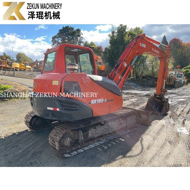 KX185 KX185-3 Mini Excavatora de 8 toneladas Kubota 185 Excavatora Usada