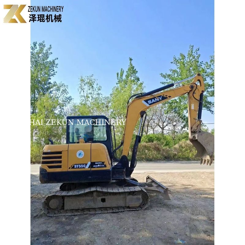 Excavadora Sany SY55C-9 usada 5.5 toneladas Peso operacional Tinta original