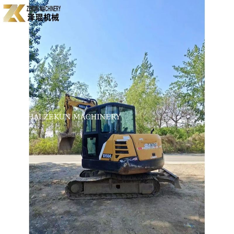 Excavadora Sany SY55C-9 usada 5.5 toneladas Peso operacional Tinta original