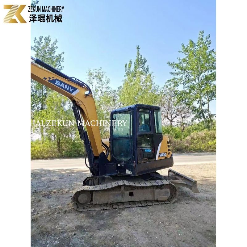 Excavadora Sany SY55C-9 usada 5.5 toneladas Peso operacional Tinta original