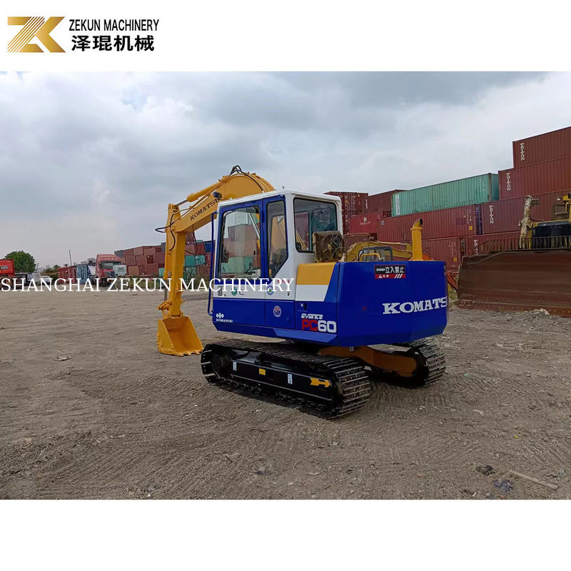 Japão Komatsu PC60-6 escavadeira com baixo peso operacional de 6 toneladas e em boas condições