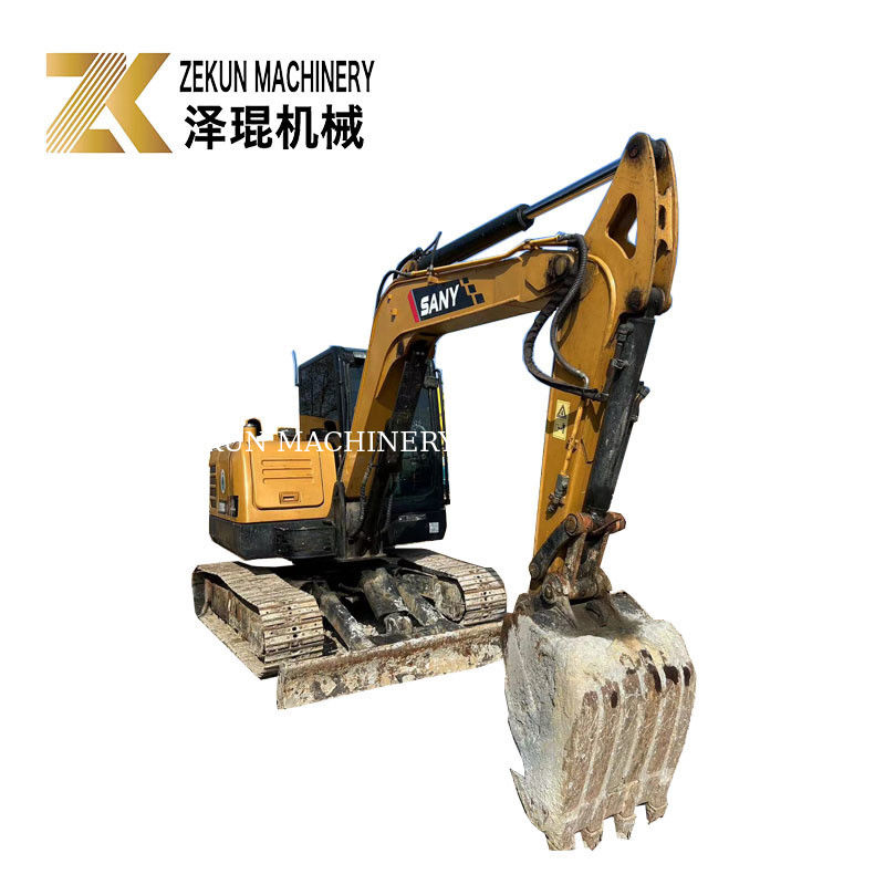SANY SY60C Pro 6 toneladas Excavadora Crawler Usada 36KW Potência Excavadoras de segunda mão
