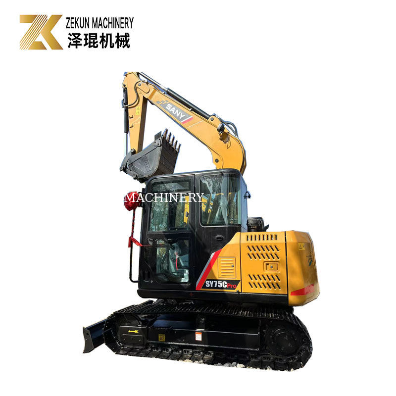 Sany SY75C Pro 7.5 Ton Mini Crawler Digger com motor ISUZU