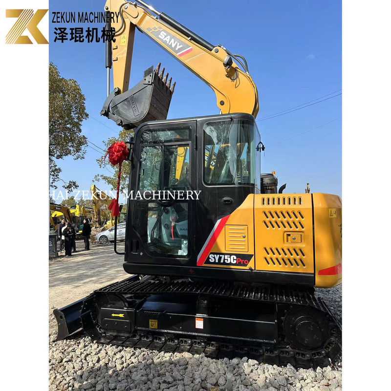 Sany SY75C Pro 7.5 Ton Mini Crawler Digger com motor ISUZU
