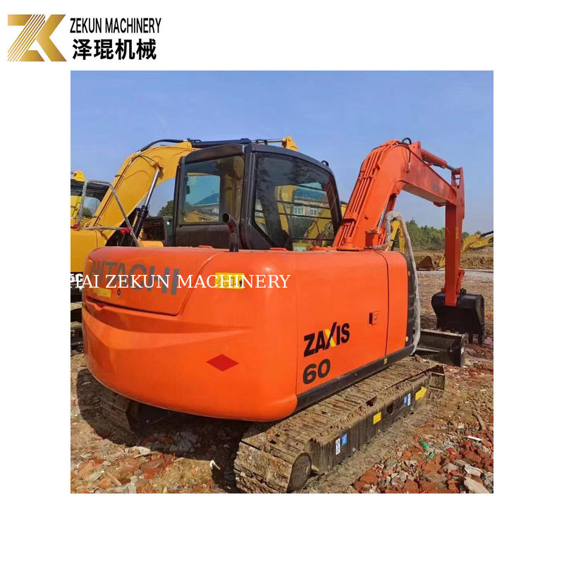 HITACHI ZX 60 6 toneladas Mini Excavadora Hidráulica de segunda mão com 0,22 m3 Capacidade de Balde