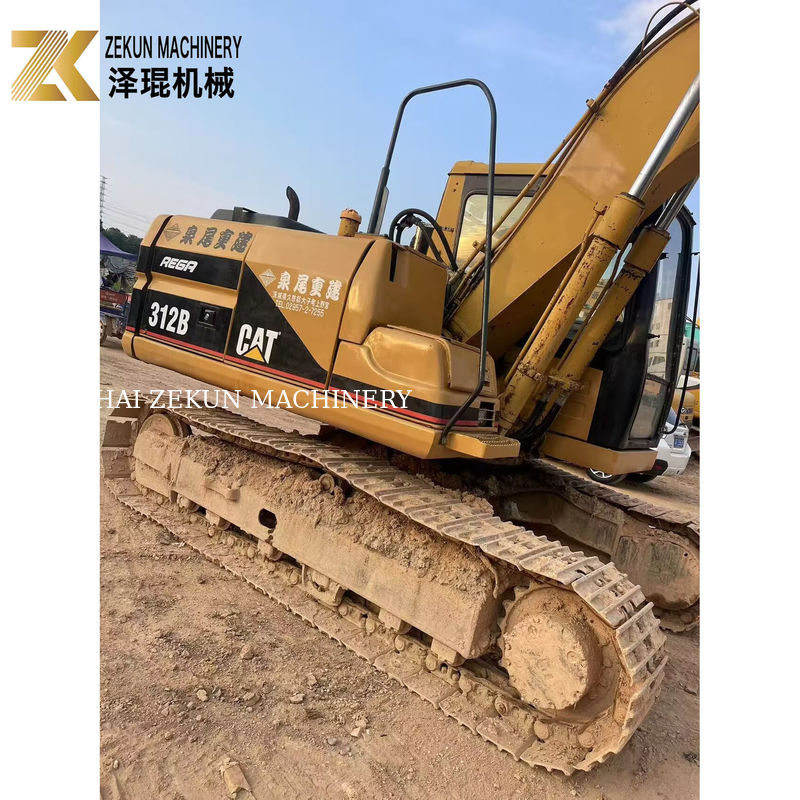 2000 Ano Cat 312B Excavadora de cravo usada 12Ton 63KW Excavadora de segunda mão