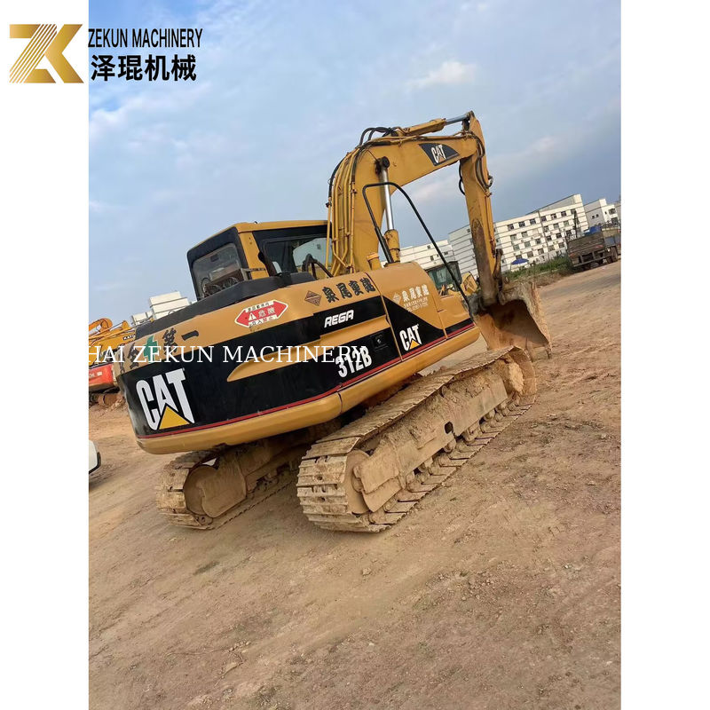 2000 Ano Cat 312B Excavadora de cravo usada 12Ton 63KW Excavadora de segunda mão